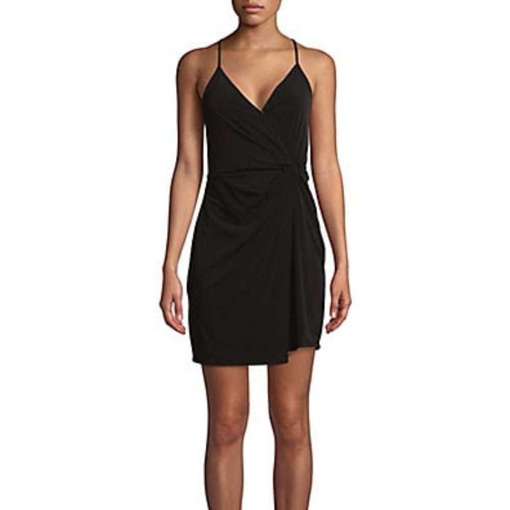 BCBGeneration Sleeveless Twist-Front Surplice Dress
